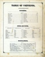 Table of Contents, Muskegon County 1877